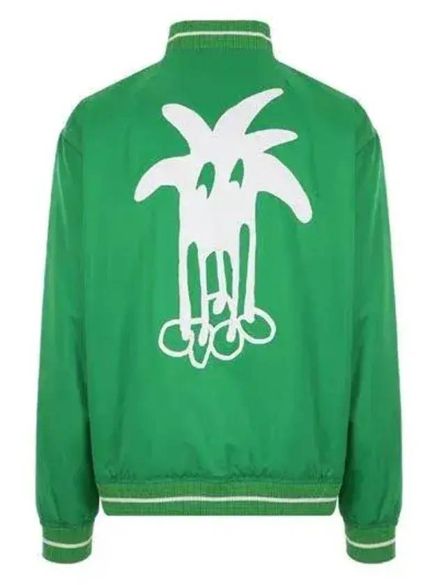 Derby Light Varsity Bomber Jacket Green - PALM ANGELS - BALAAN 1