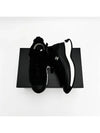 Mixed Fibers Velvet Calfskin Low Top Sneakers Black - CHANEL - BALAAN 3