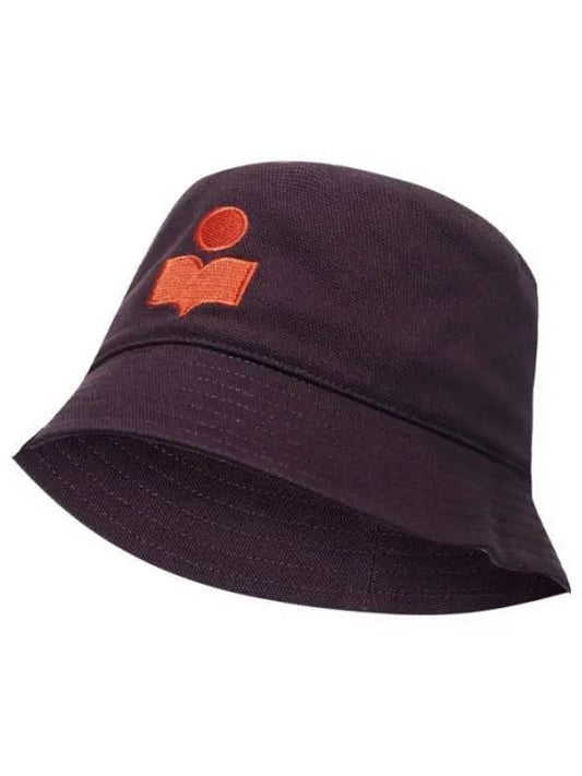 Hailey Embroidered Logo Bucket Hat Purple - ISABEL MARANT - BALAAN 1