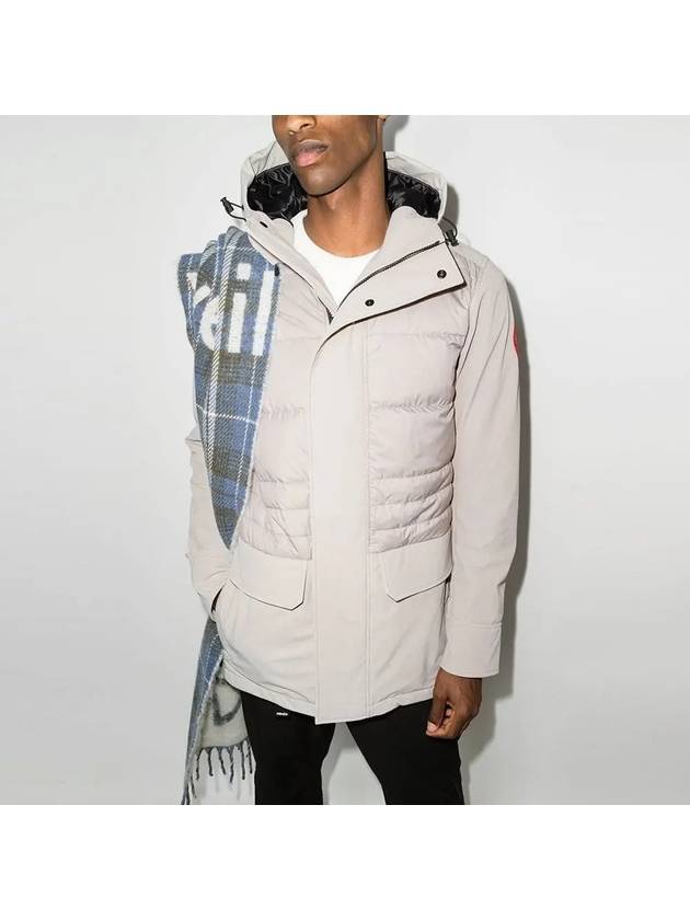 Breton Quilting Down Short Padding Jacket Light Grey - CANADA GOOSE - BALAAN 4