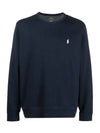 Embroidered Logo Basic Crew Neck Sweatshirt Navy - POLO RALPH LAUREN - BALAAN 2