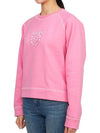 Isoli Cotton Sweatshirt Pink - GANNI - BALAAN 3