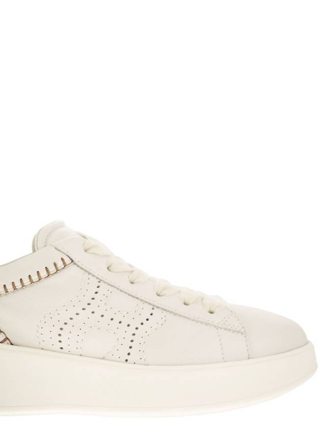 Rebel Leather Low-Top Sneakers Ivory - HOGAN - BALAAN 7