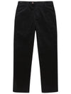 Men's Corduroy Tapered Straight Pants Black - SOLEW - BALAAN 1