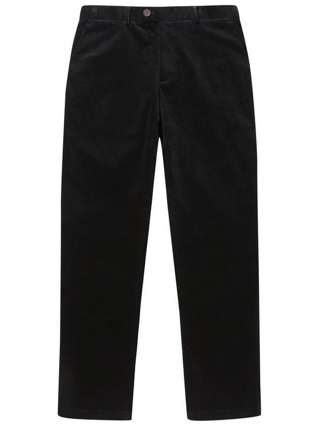 Corduroy Tapered Straight Pants Black - SOLEW - BALAAN 1