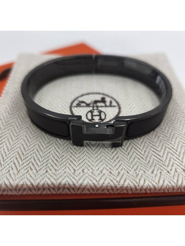 Clic HH So Bracelet Black - HERMES - BALAAN 4