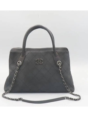 Black 2 WAY bag - CHANEL - BALAAN 1