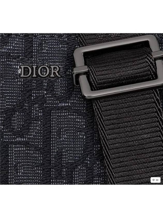 Oblique Strap Shoulder Bag Black - DIOR - BALAAN 6