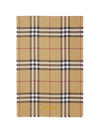 Check Wool Silk Reversible Scarf Beige - BURBERRY - BALAAN 4