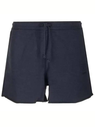 Organic Cotton Drawstring Shorts Black - GANNI - BALAAN 2