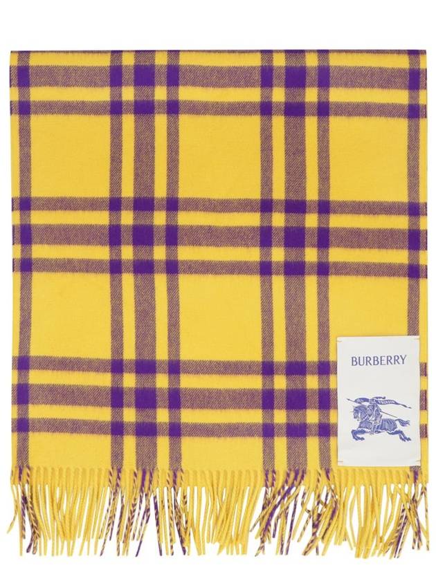 Check Print Cashmere Scarf 8073497 - BURBERRY - BALAAN 3