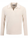 Thomas Terry Long Sleeve Polo Shirt Moonbeam - J.LINDEBERG - BALAAN 2