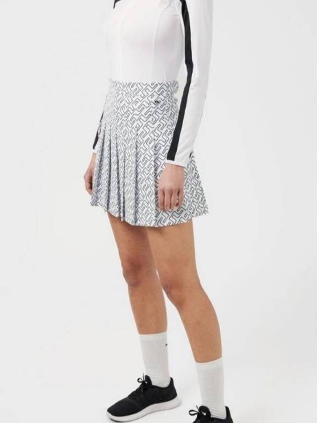 JLINDEBERG Adina Print Golf Skirt Skirt White - J.LINDEBERG - BALAAN 7