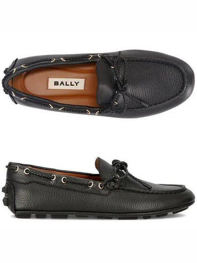 Kyan Grained Leather Driving Shoes Black - BALLY - BALAAN 2