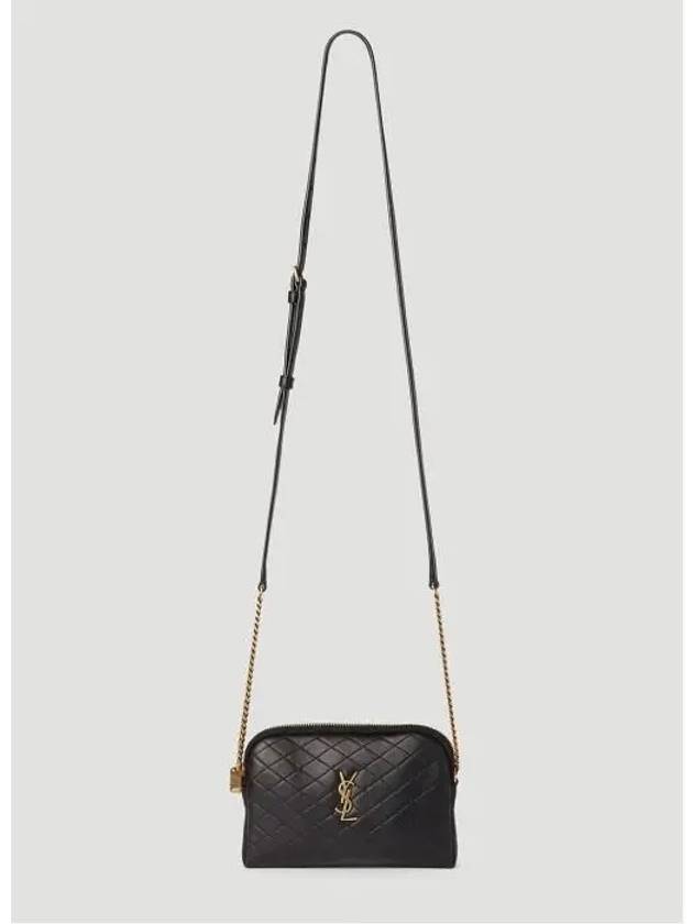 Gaby Quilted Lambskin Chain Cross Bag Black - SAINT LAURENT - BALAAN 2