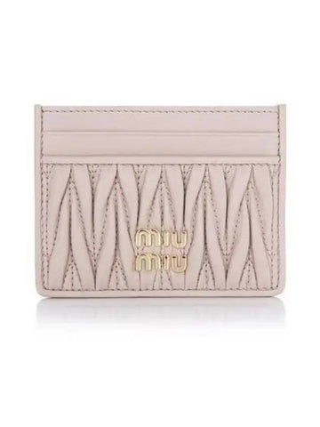 MIU Napa Leather Materasse Card Wallet 271030 - MIU MIU - BALAAN 1