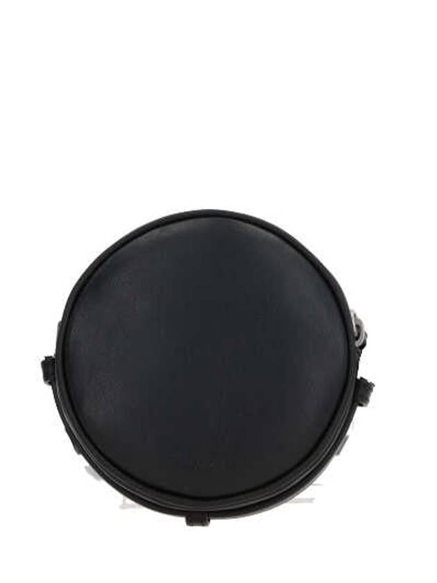 Reedition Logo Circle Shoulder Bag Black - COURREGES - BALAAN 4