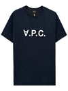 24SS Velvet Logo Short Sleeve T Shirt H26943 - A.P.C. - BALAAN 1