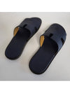 Izmir Sandals Men s Slippers Navy Marine Absong Calfskin H152415 - HERMES - BALAAN 2