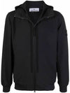 Wappen Patch Soft Shell Hooded Jacket Black - STONE ISLAND - BALAAN 2