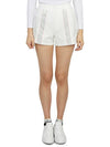 Women's Triple Rain Jersey Shorts White - HORN GARMENT - BALAAN 1