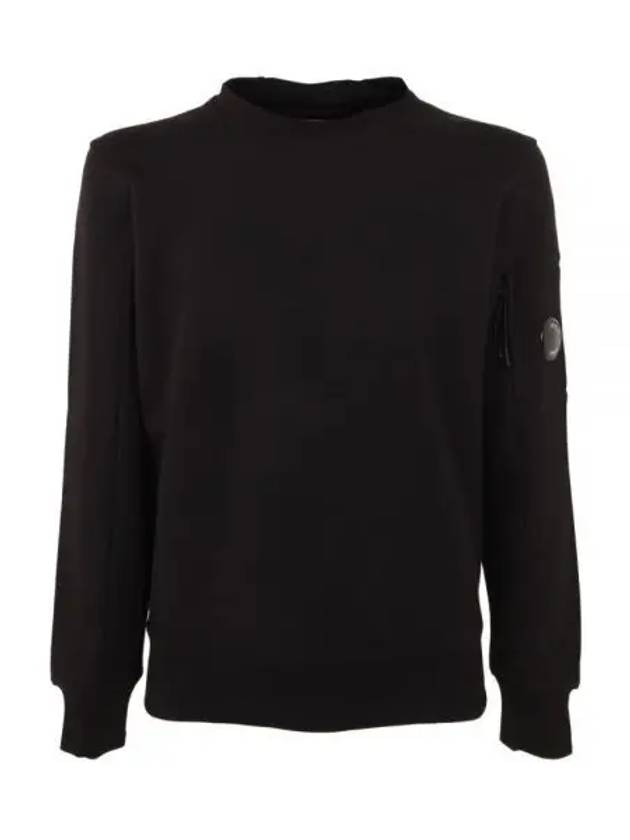 Men's Lens Wappen Diagonal Sweatshirt Black - CP COMPANY - BALAAN 2