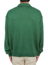 MRS24KT032 GREEN Men s half zip up knit - BODE - BALAAN 5