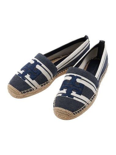 Double T Jacquard Espadrille Blue Chiaro - TORY BURCH - BALAAN 1