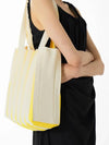 Two way shopper bag yellow stripe - PLEATSMAMA - BALAAN 3