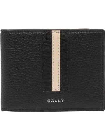 logo bifold wallet black - BALLY - BALAAN 1