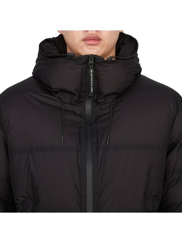 The Metropolis Series Pertex Hooded Down Padding Black - CP COMPANY - BALAAN 7