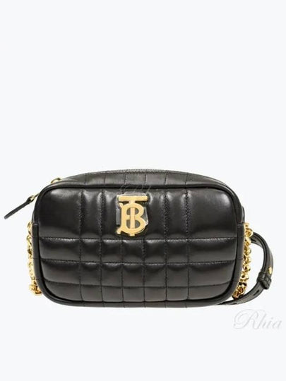 Quilted Leather Mini Lola Camera Shoulder Bag Black - BURBERRY - BALAAN 2