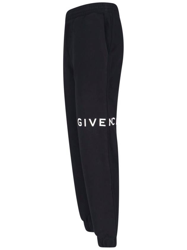 cotton track pants black - GIVENCHY - BALAAN 4