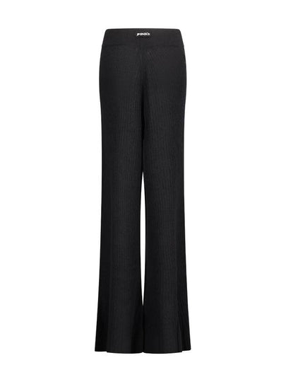 RIBBED TROUSERS IN VEIL EFFECT KNITTED - PINKO - BALAAN 2