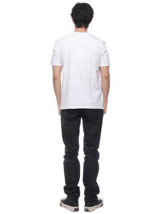 Chillax Fox Patch Regular Short Sleeve T-Shirt White - MAISON KITSUNE - BALAAN 6