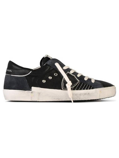 Philippe Model 'Prsx' Black Leather Sneakers - PHILIPPE MODEL - BALAAN 1