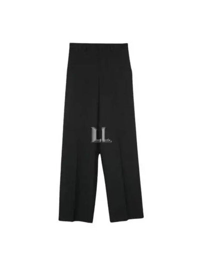 Wool Gabardine Wide Pants Dark Grey - GUCCI - BALAAN 2