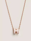 Mini Pop H Pendant Rose Gold Rose Dragee - HERMES - BALAAN 2