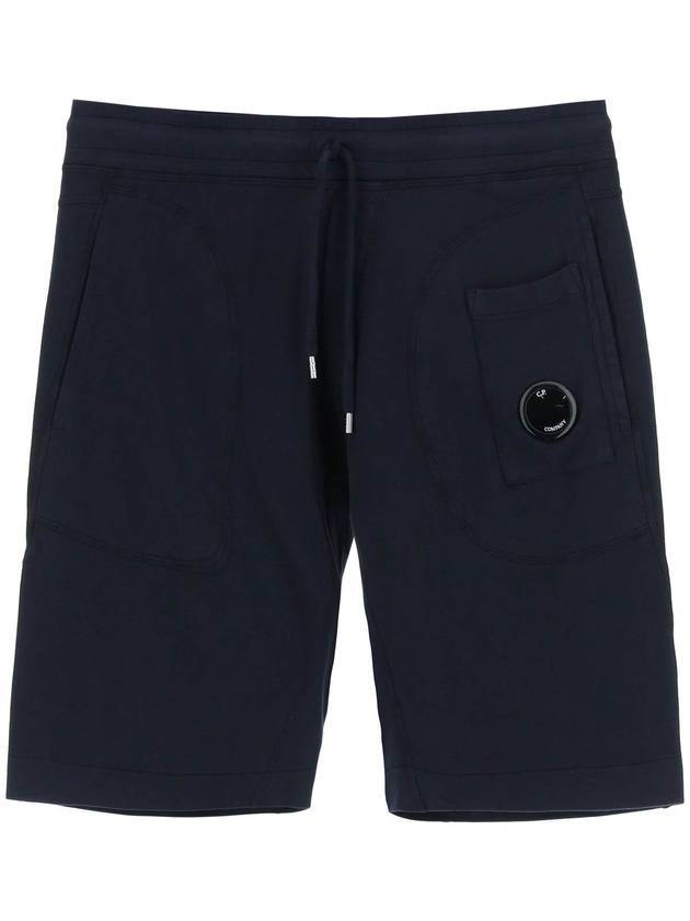 Men's Lens Wappen Bermuda Shorts Navy - CP COMPANY - BALAAN 1