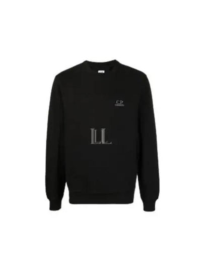 Brushed Emerized Diagonal Fleece Sweatshirt Black - CP COMPANY - BALAAN 2