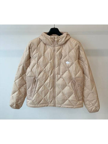 Oversized lightweight padded jacket HL9207 beige MENS - ADIDAS - BALAAN 1