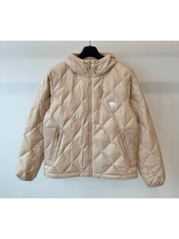 Oversized lightweight padded jacket HL9207 beige MENS - ADIDAS - BALAAN 7