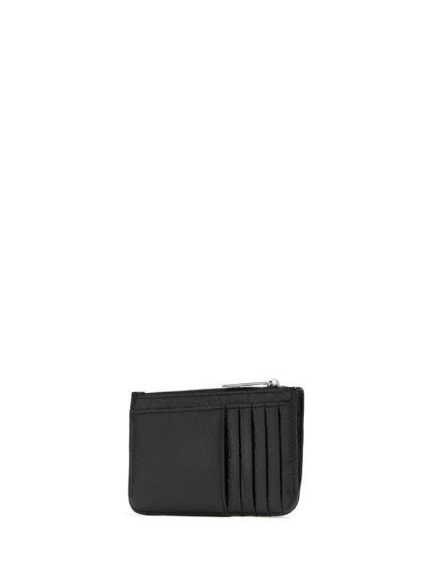 BB Logo Zipper Card Wallet Black - BALENCIAGA - BALAAN 3