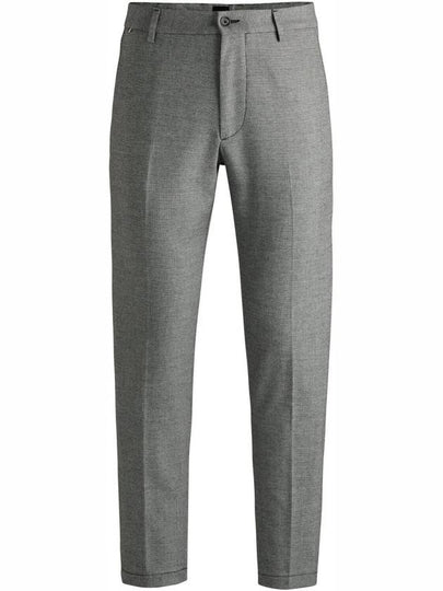 Green H Kane Trousers 50519106 001 Micro Check Regular Fit Pants - HUGO BOSS - BALAAN 2