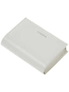 Logo Leather Card Wallet White - JIL SANDER - BALAAN 5