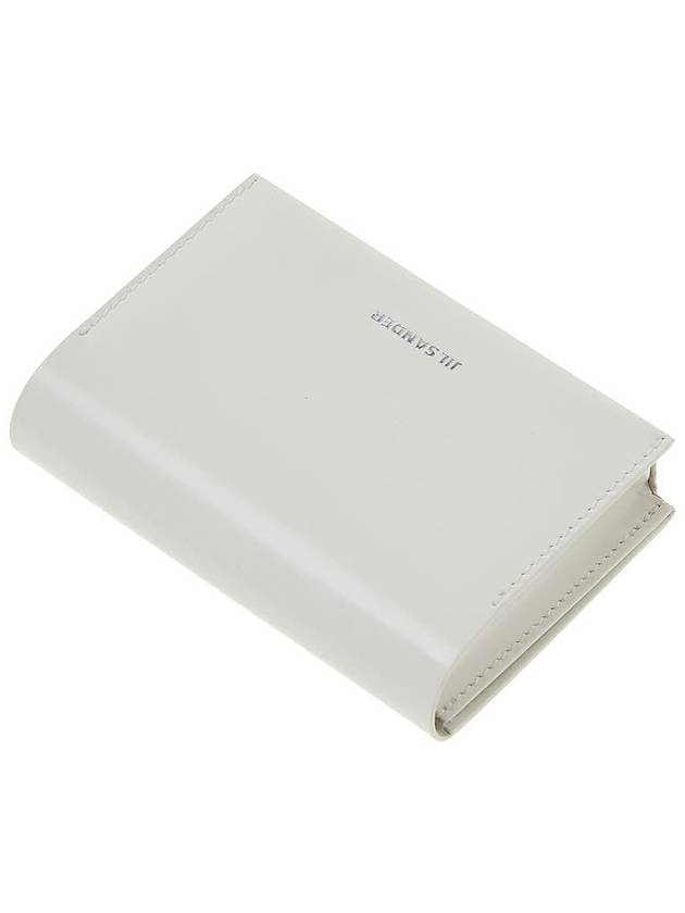 Logo Leather Card Wallet White - JIL SANDER - BALAAN 5