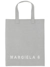 Logo Printed Tote Bag Grey - MAISON MARGIELA - BALAAN 1