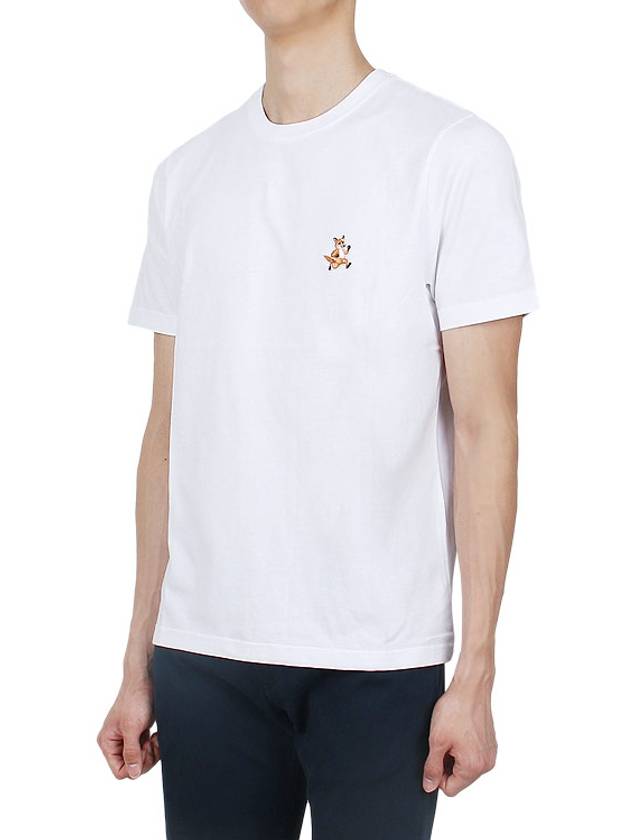 Speedy Fox Patch Comfort Short Sleeve T-Shirt White - MAISON KITSUNE - BALAAN 4