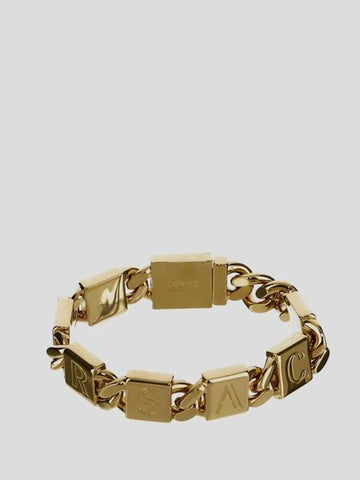 Medusa Logo Tile Chain Bracelet Gold - VERSACE - BALAAN 1