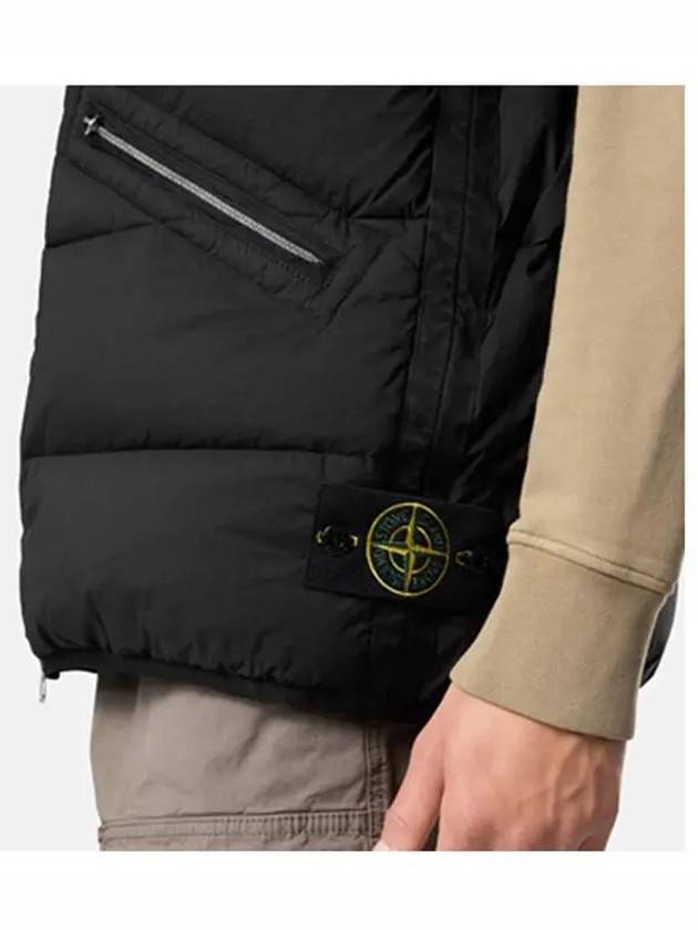 Seamless Tunnel Nylon Down Vest Black - STONE ISLAND - BALAAN 3